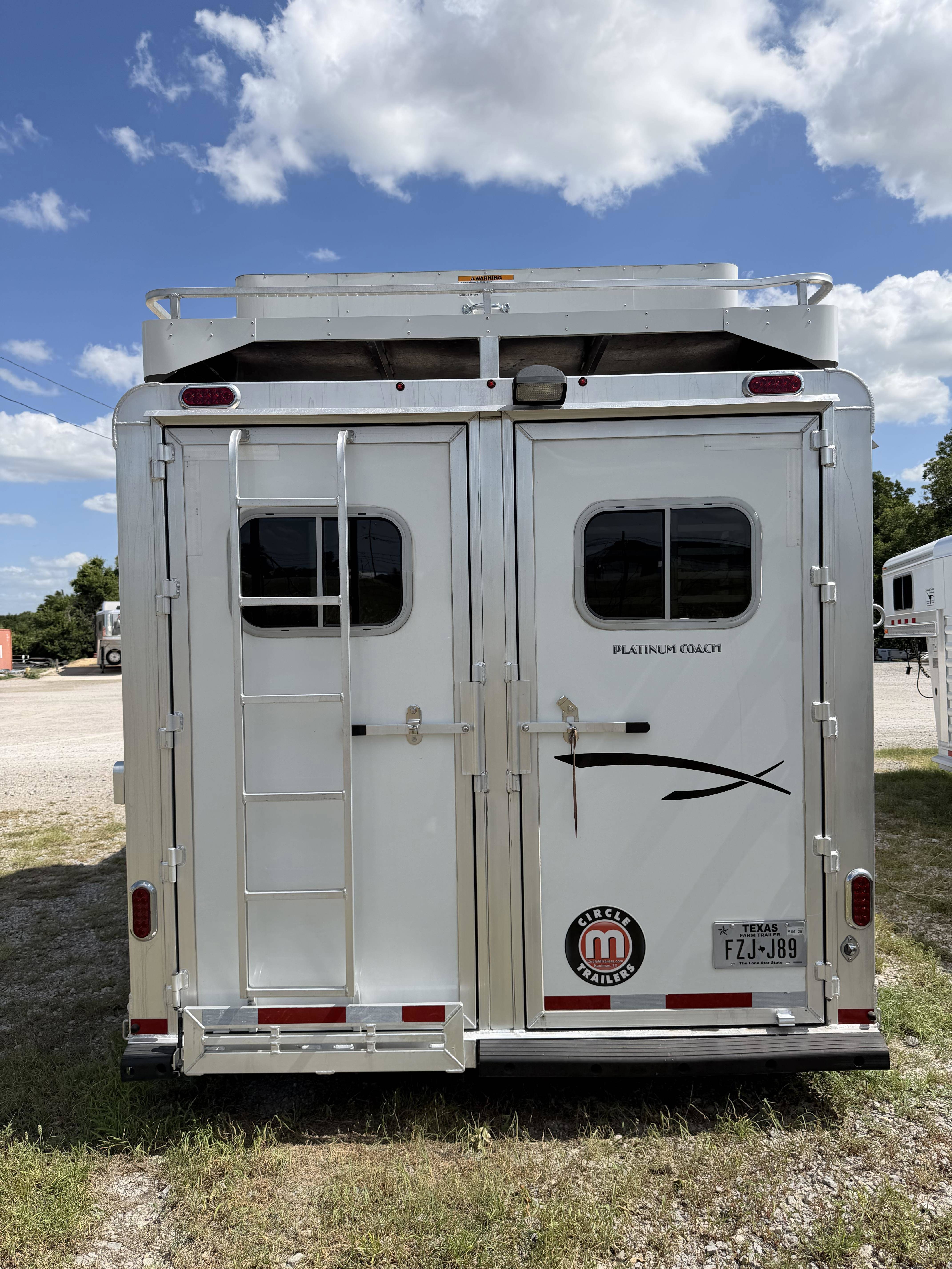 2024 Platinum Coach 4H BP w/ Hay Pod Bumper Pull Horse Trailers