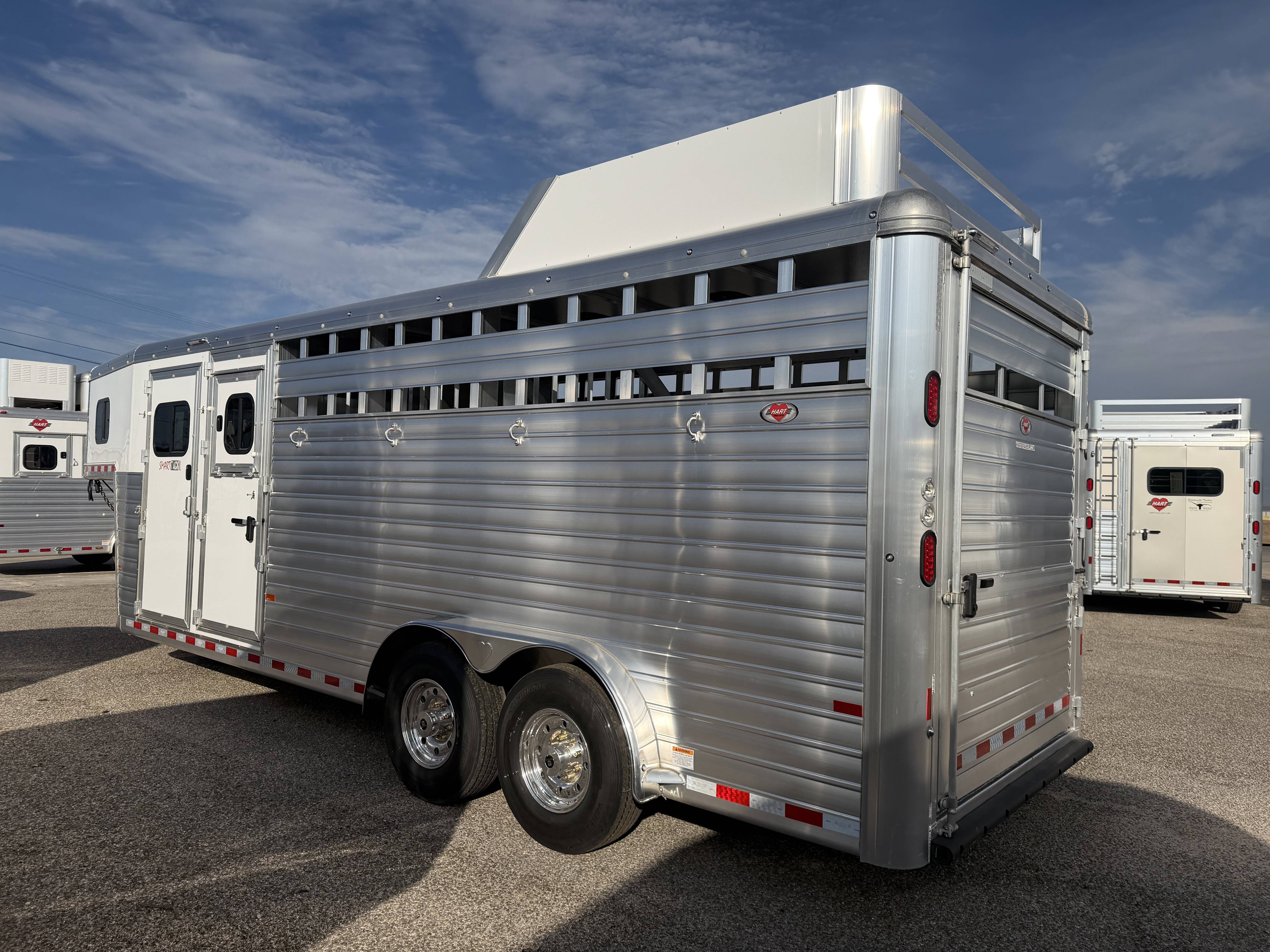 2026 Hart Trailers 4H Smarttack II - 7'6 wide Gooseneck Horse Trailers