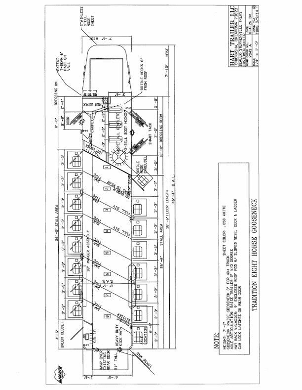 2027 Hart Trailers Tradition 8H Smarttack XL - AirRide Gooseneck Horse Trailers