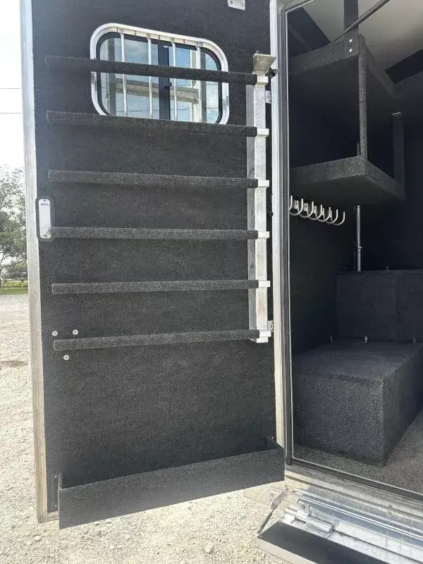 2024 Bloomer Trailers 4H 18'6 SW Jumbo Slide Side Load w/ AirRide & Diesel Gen Horse Trailer Living Quarter Trailers