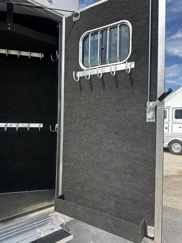 2024 Bloomer Trailers 4H 18'6 SW Jumbo Slide Side Load w/ AirRide & Diesel Gen Horse Trailer Living Quarter Trailers