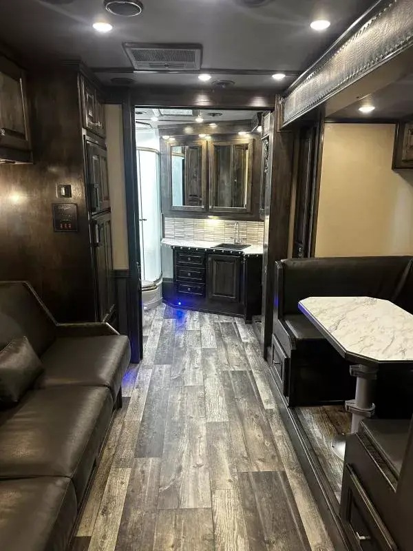2024 Bloomer Trailers 4H 18'6 SW Jumbo Slide Side Load w/ AirRide & Diesel Gen Horse Trailer Living Quarter Trailers