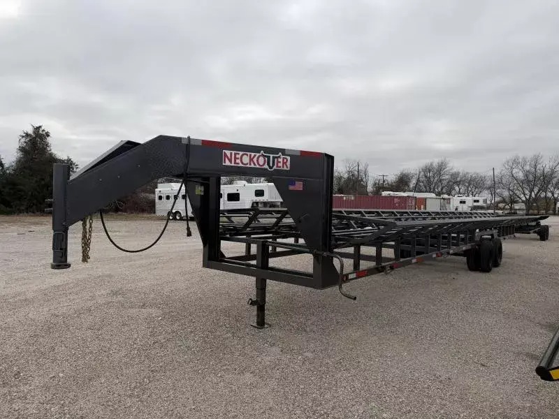 2026 Neck Over Trailers 14 Bale Dual Cradle GN Hay Trailer Specialty Trailers